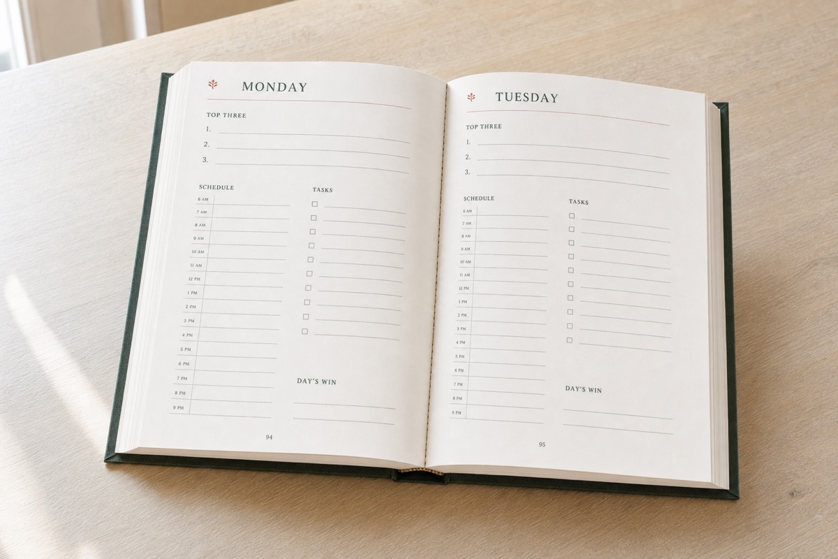 Inside the Astera 13 Week Focus planner